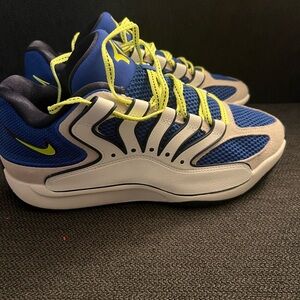 Nike Navy and Lime Sneakers